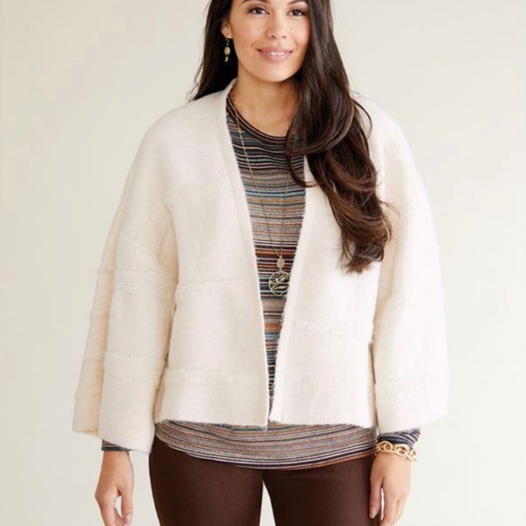 Coco + Carmen Cream Cardigan - Picture 3 of 7